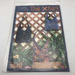 Boho Purse Pattern Tote Bag Fabric Xbag 4 Corners Design FC2411 3 Styles Uncut
